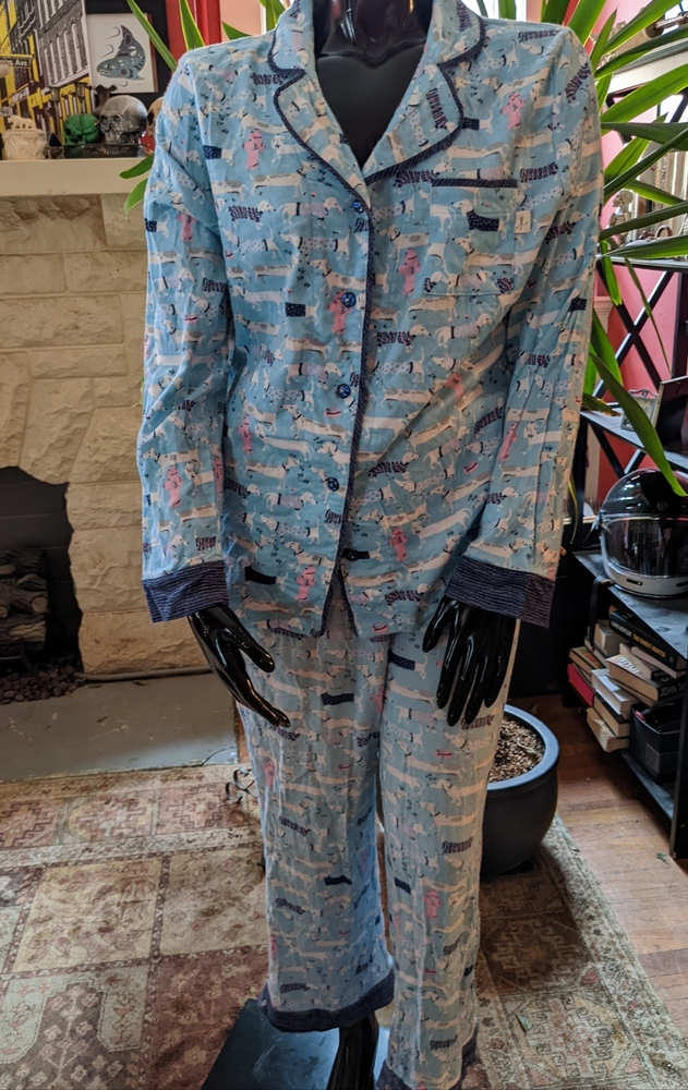 Munki Munki Weiner Dog Flannel Pajamas